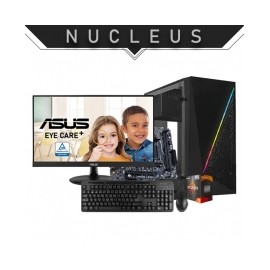 PC Gamer Nucleus | AMD Ryzen 5 5600G | 8GB 3200Mhz | SSD 480GB | Monitor | Teclado y Mouse